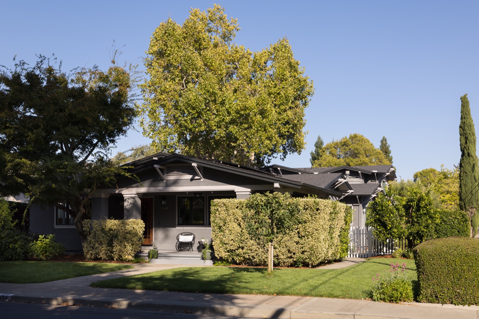 Front of the home from the street corner