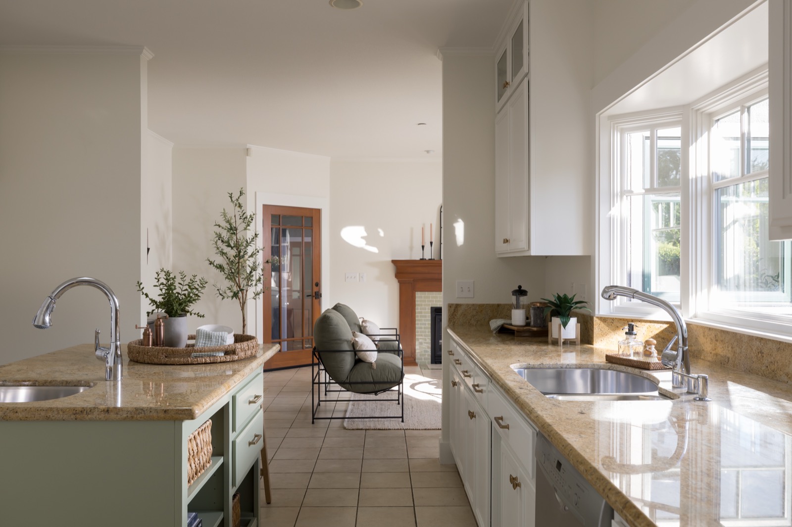 Kitchen island and counters